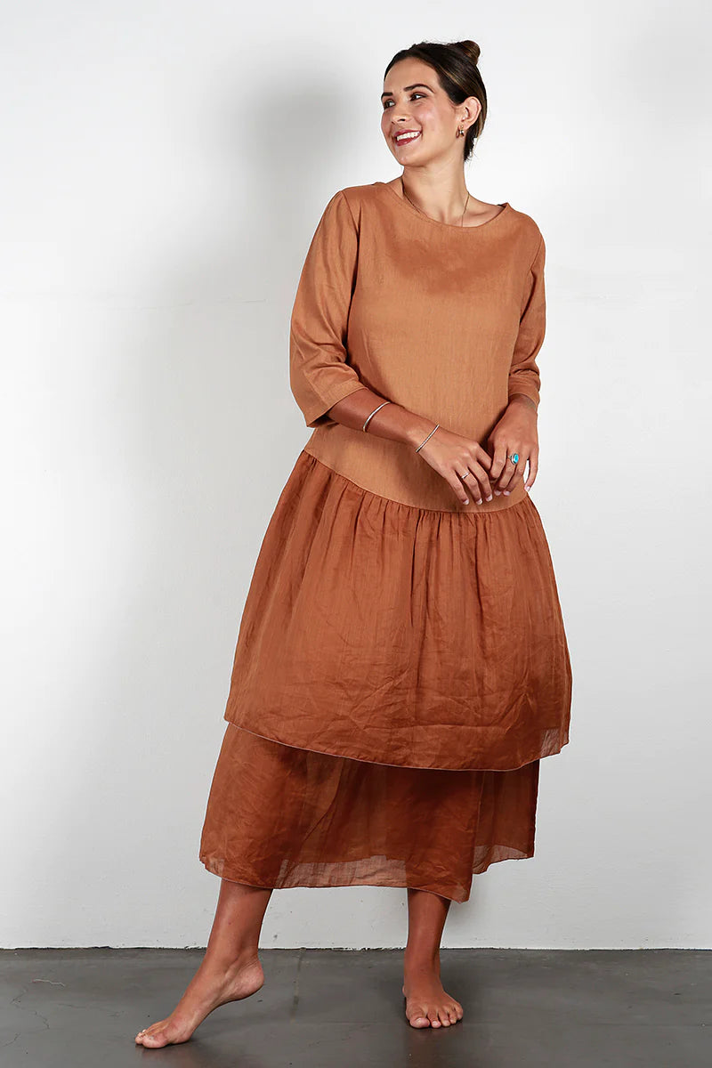 Margot Dress - Caramel