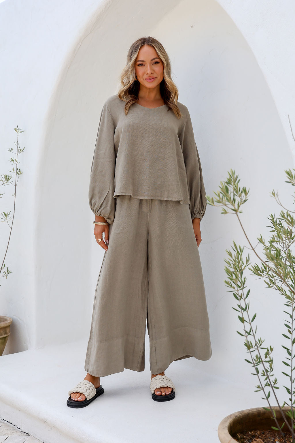 Adottato Linen Pants - Dune