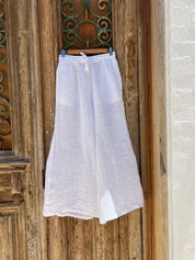 Alghero Pants - White Gauze