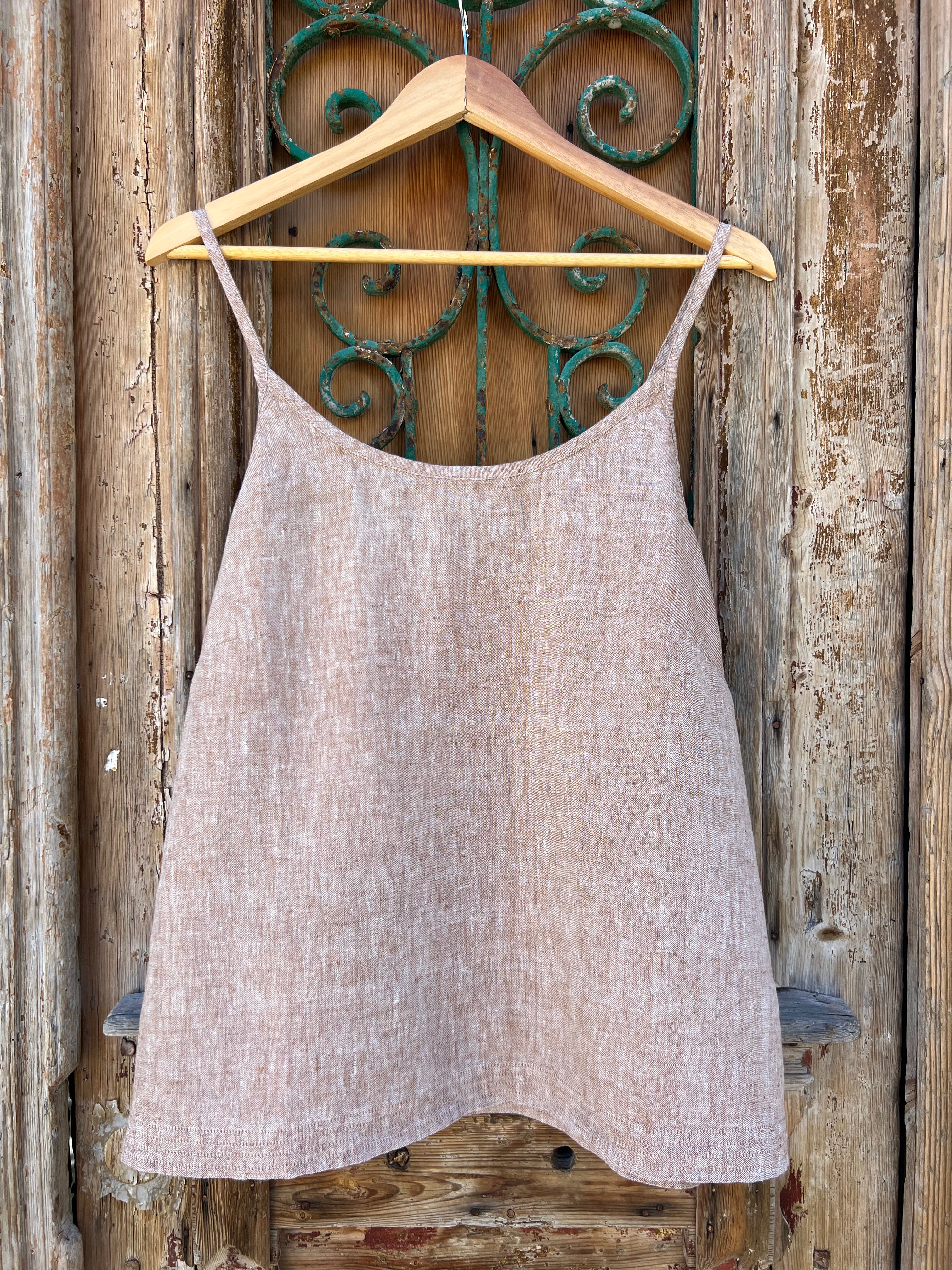 Bosa Cami - Chambray Rust Linen