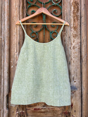 Bosa Cami - Chambray Green Linen