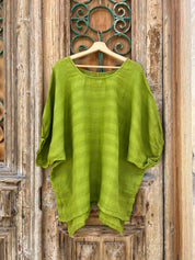 Olbia Top - Moss Green Combo