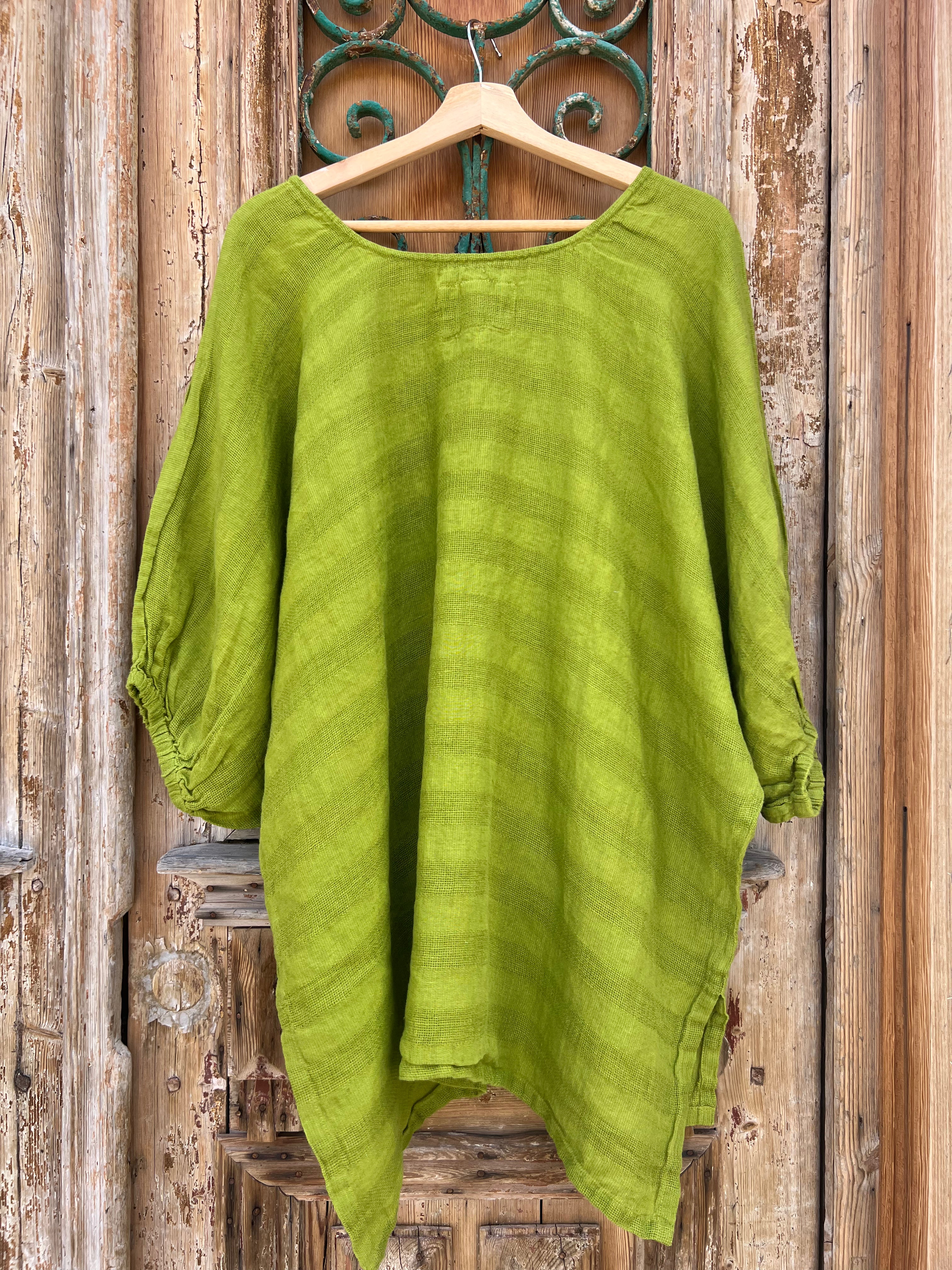 Olbia Top - Moss Green Combo