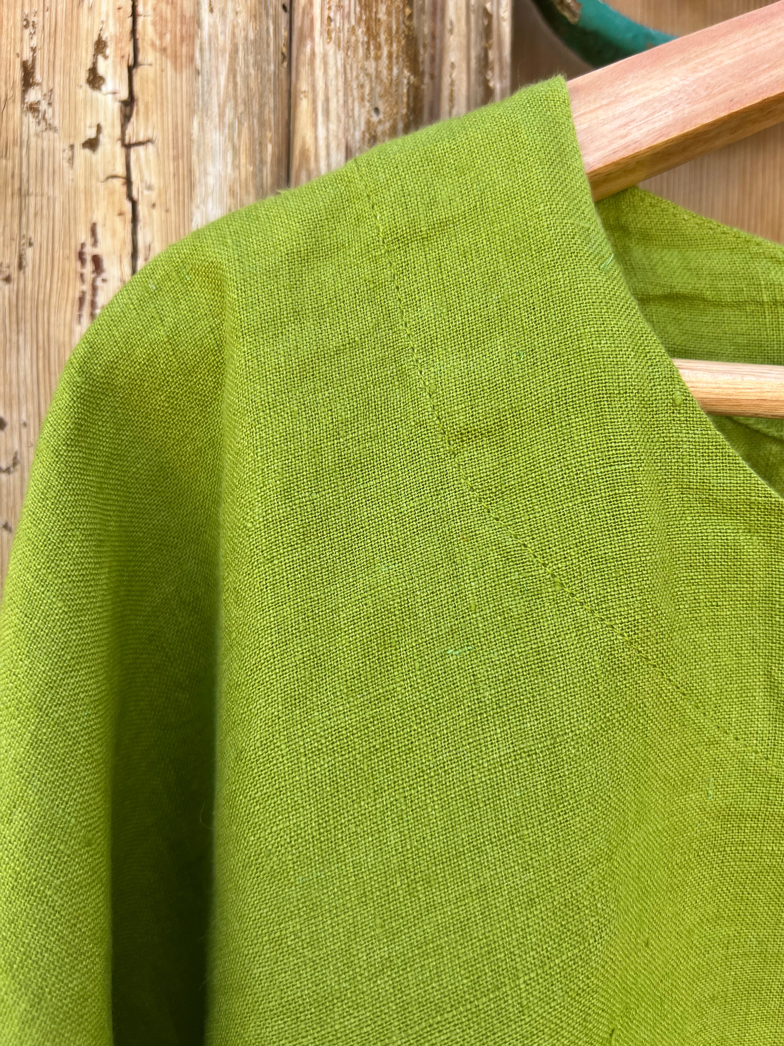 Monti Top - Moss Green Linen