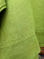 Monti Top - Moss Green Linen