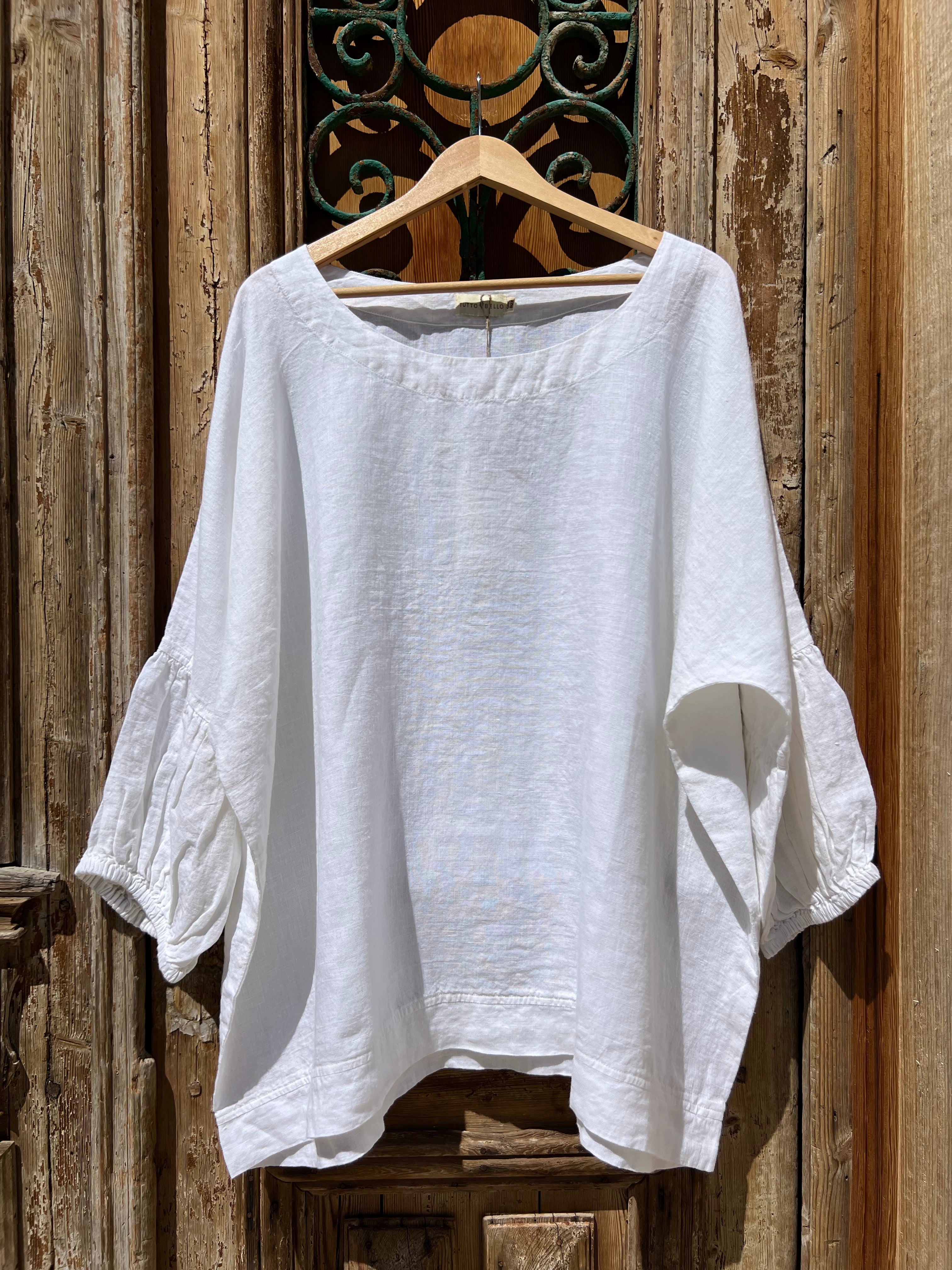 Ottana Top - White Linen PS