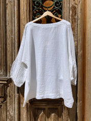 Ottana Top - White Linen PS