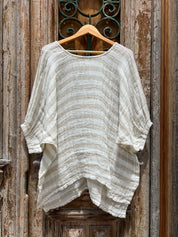 Olbia Top - Natural & White Mesh