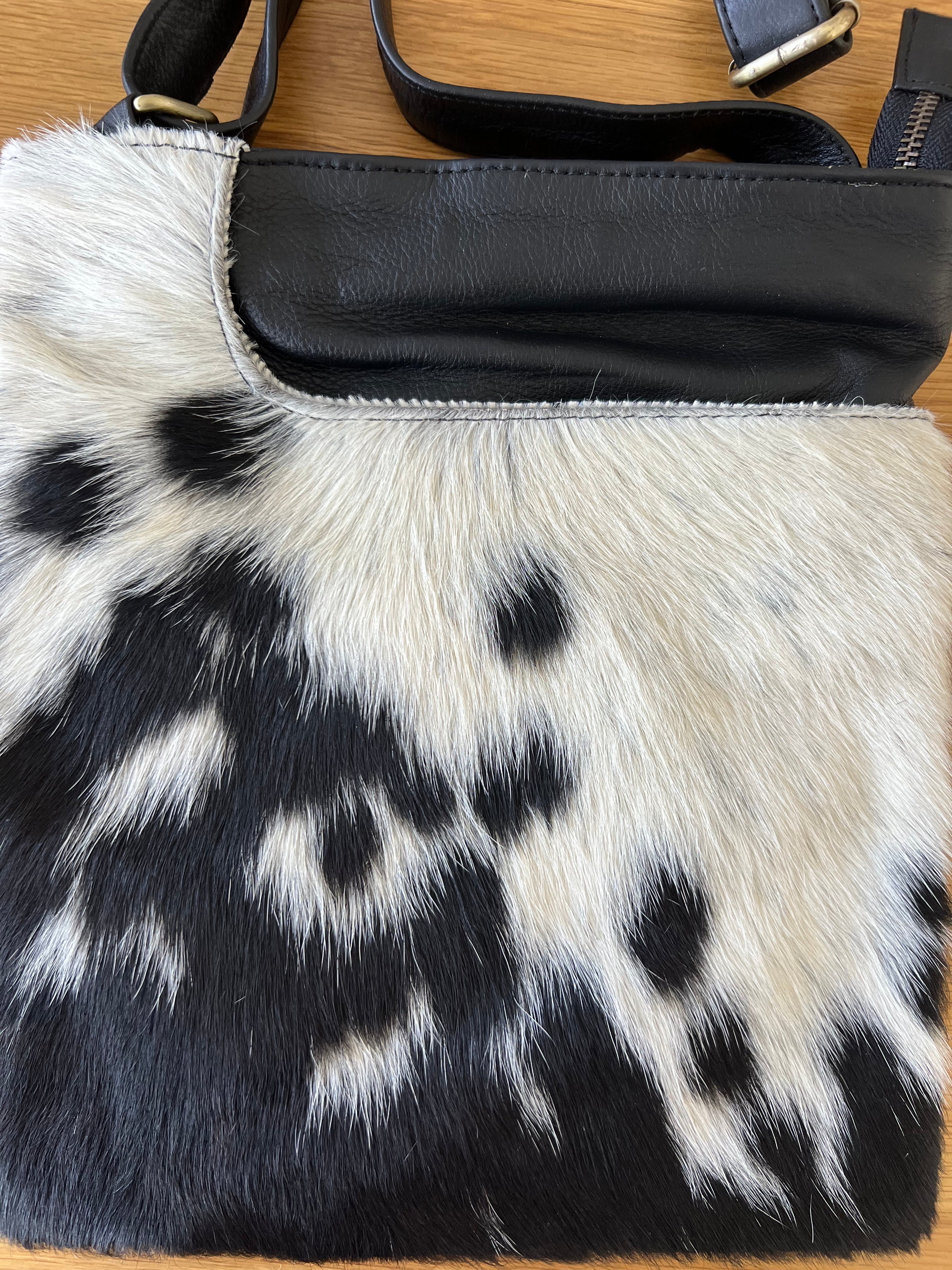 Cowhide Bag Brandy - Black 4