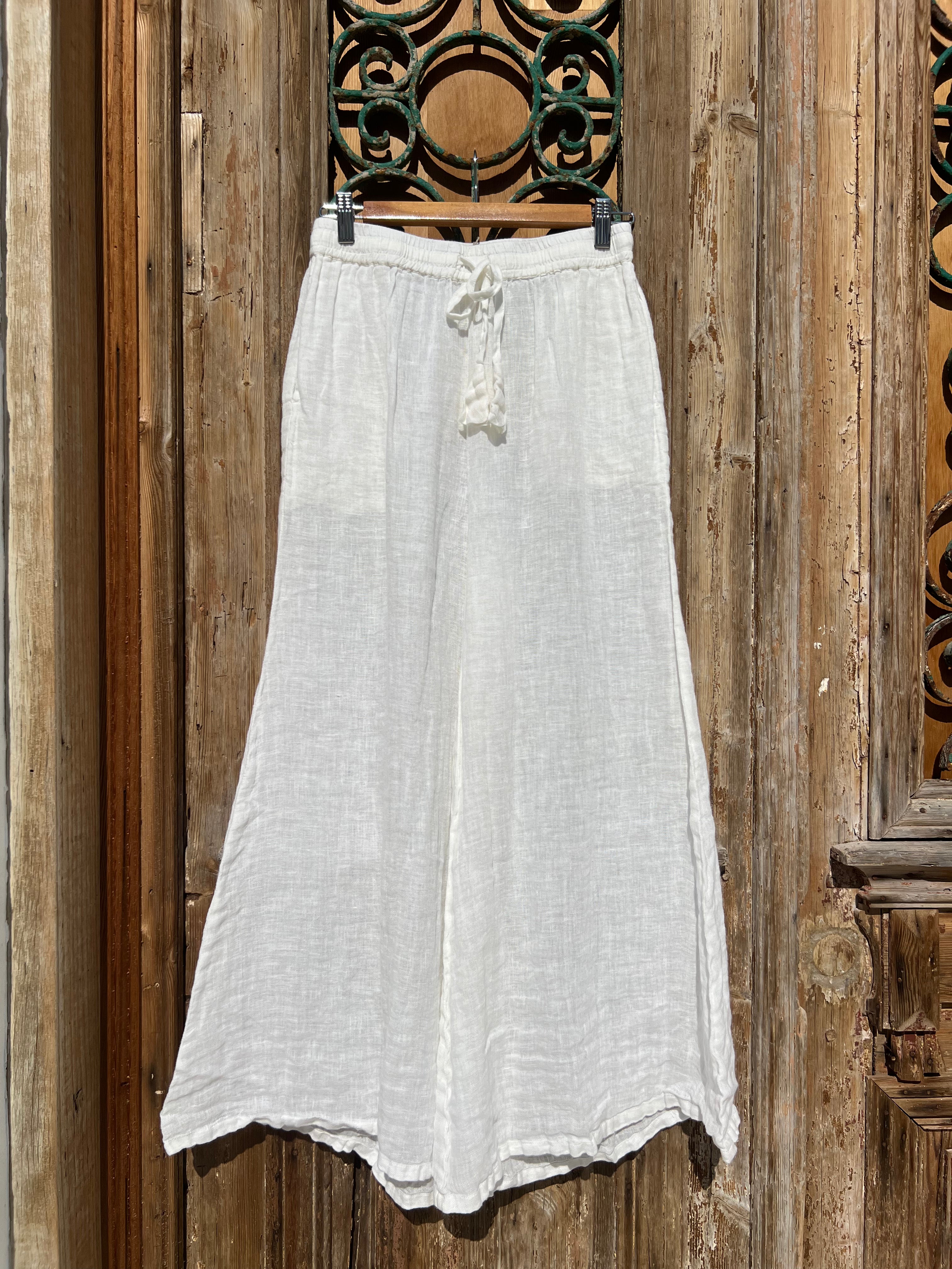 Alghero Pants - Ivory Gauze