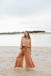 Alghero Pants - Clay Linen