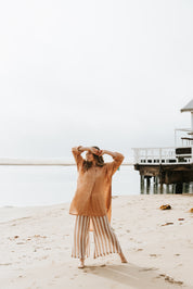 Portobello Shirt/Dress - Clay Gauze