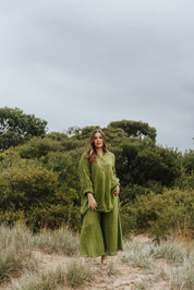 Alghero Pants - Moss Green Gauze