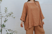 Ottana Top - Clay Linen