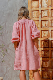 Felice Linen Dress - Sand