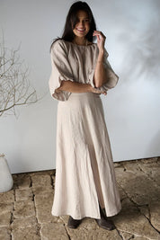 Amalfi Maxi Skirt - Natural