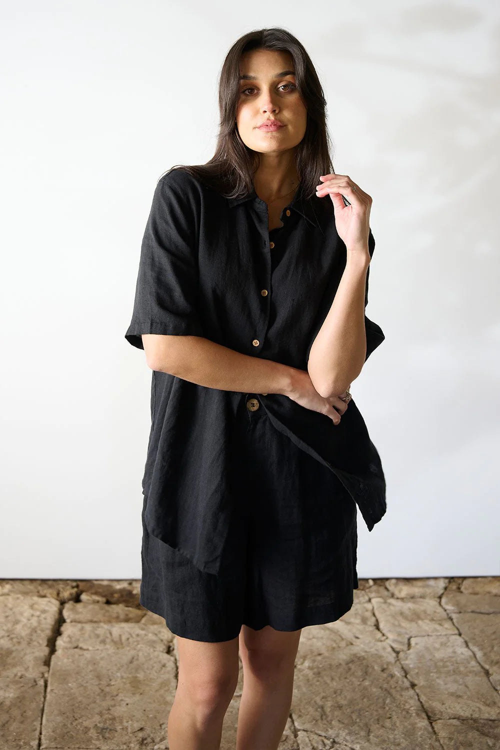 Capri Shirt - Black