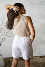 Linen Tank - Natural