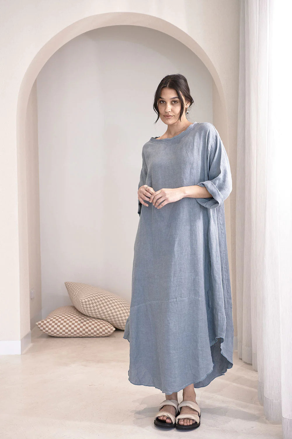 Eadie Malle Linen Dress - Blue