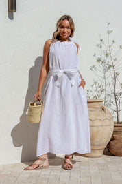 Papavero Linen Dress - Sand