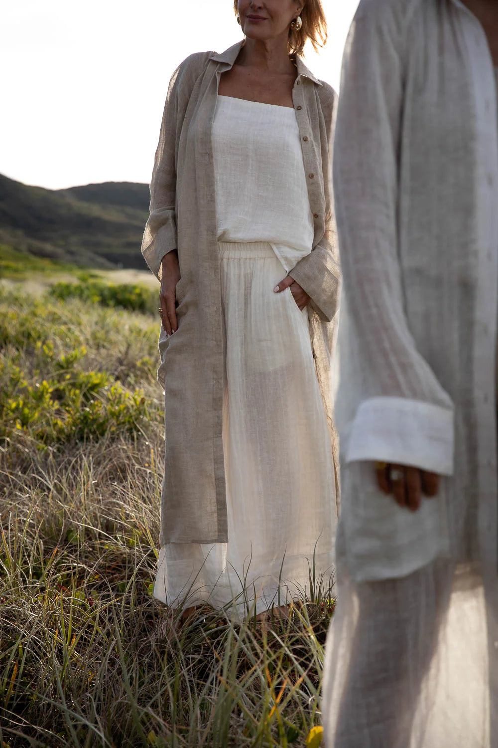 Desert Linen Duster - Natural