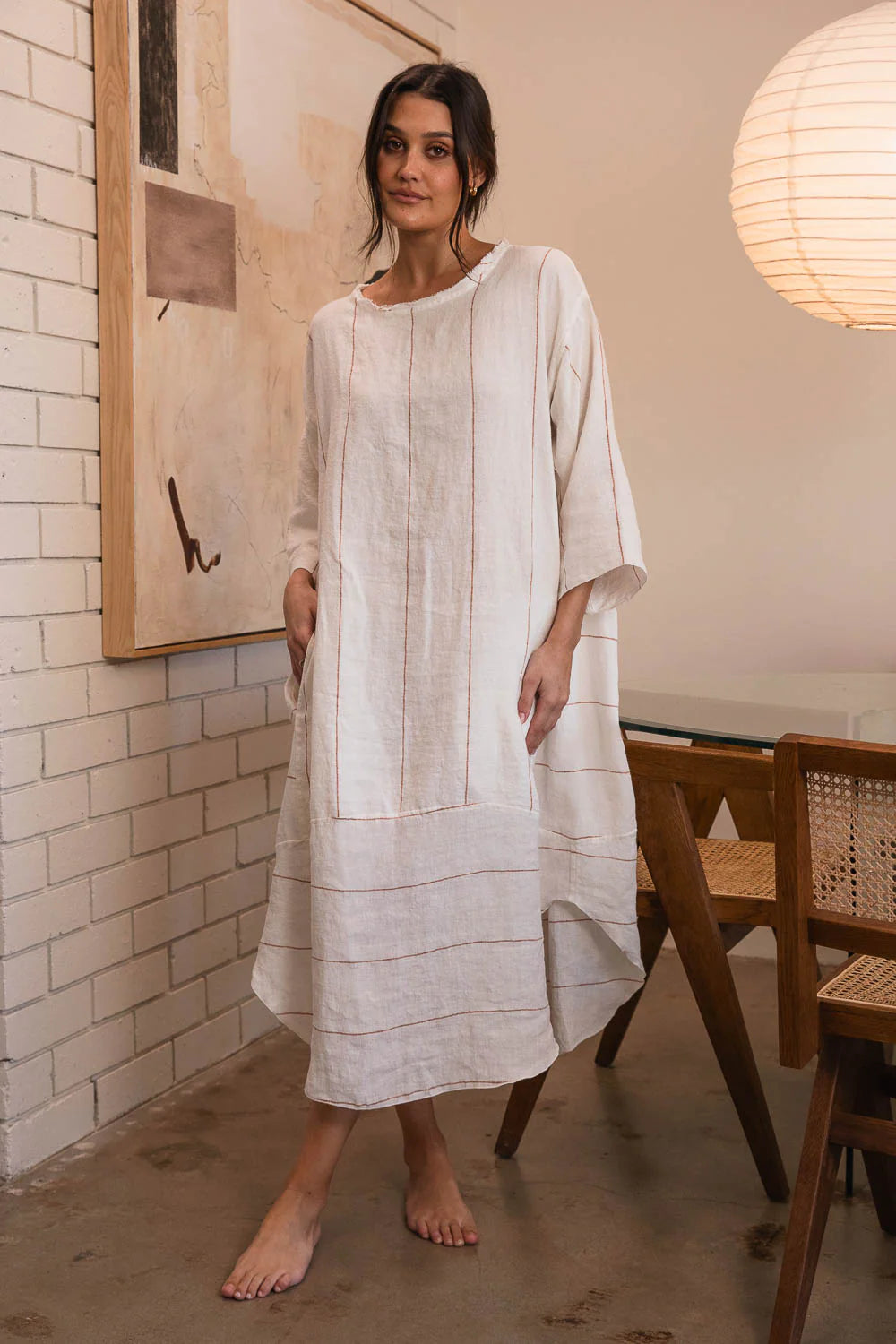 Eadie Malle Linen Dress - Carter Nutmeg