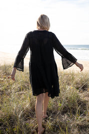 Como Linen Dress - Black