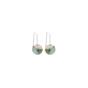 Kiasmin 2 Aura Circle Long Drop Earrings