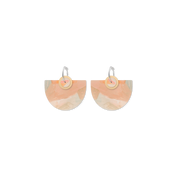 Kiasmin 2 Sunset Layered Classic Bell Hoop Earrings