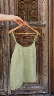 Bosa Cami - Chambray Green Linen