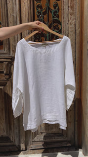 Ottana Top - White Linen PS