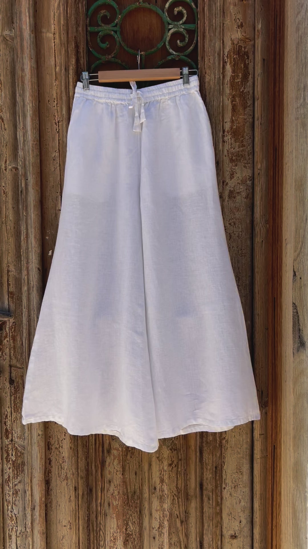 Alghero Pants - White Linen