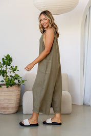 Gelsa Linen Jumpsuit - Slate