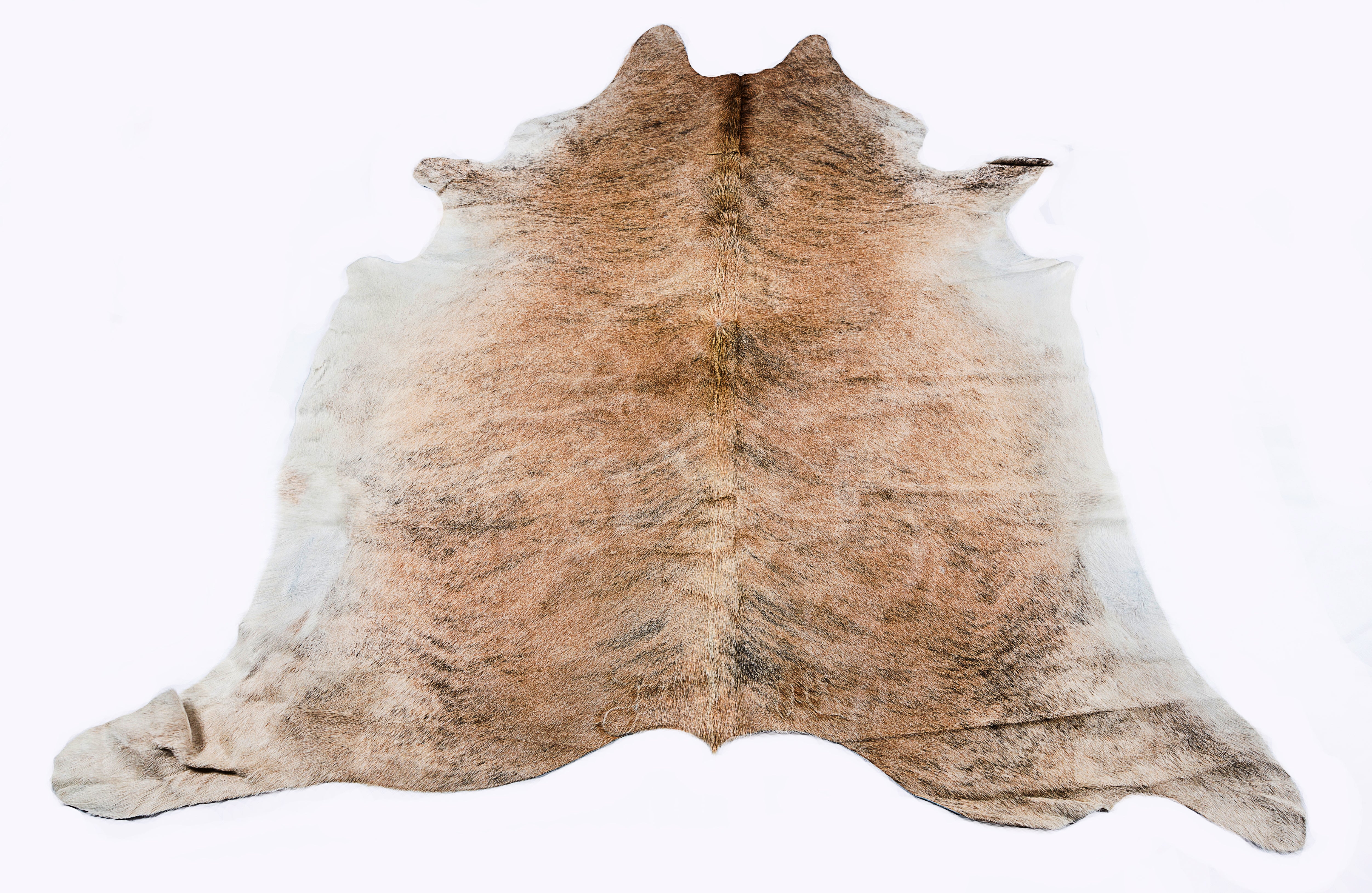 Outlets Leather Rug #645,Mix of Butter/Wheat Toasted color New Cowhide Genuine Size73x66