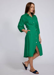 Rouged Shirt Dress - Gucci Green