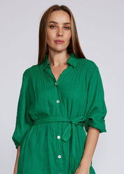 Rouged Shirt Dress - Gucci Green